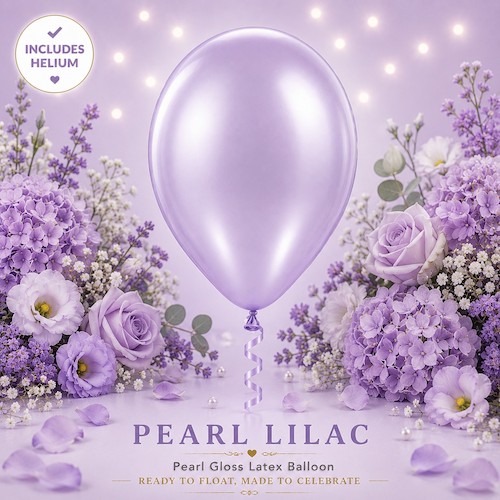 Pearl Lilac Helium Latex Balloon Singapore