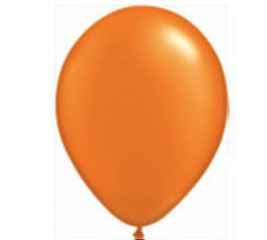 Pearl Orange Helium Latex Balloon Singapore