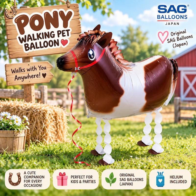 Pony Walking Pet Balloon Singapore