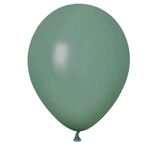 Sage Green Colour Helium Latex Balloon Singapore