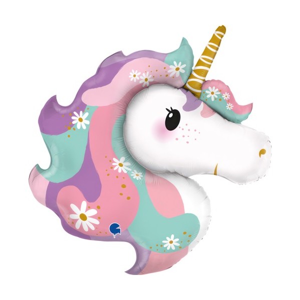 Unicorn Flower SuperShape Foil Balloon Singapore