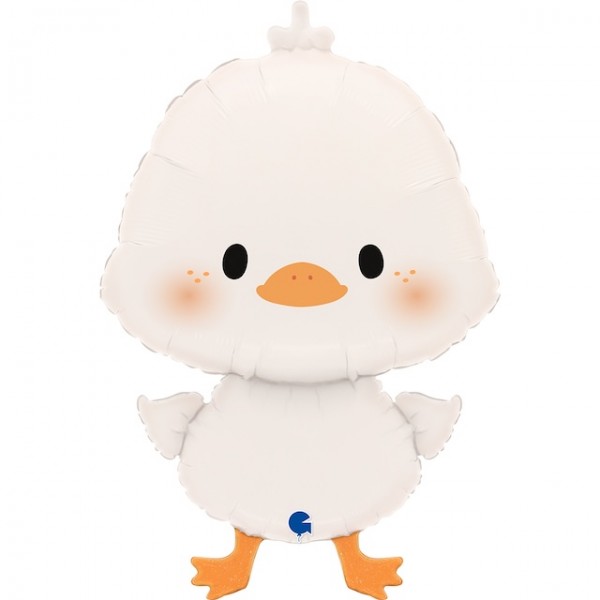 White Duckling Supershape Foil Balloon Singapore